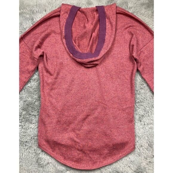 Smartwool shadow pine pink hooded long sleeve pullover sweater - Picture 6 of 9